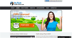 Desktop Screenshot of itsfasttrafficschool.com